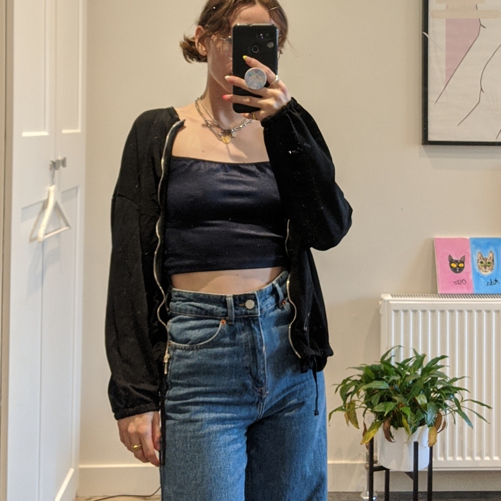 Zip-up sweater